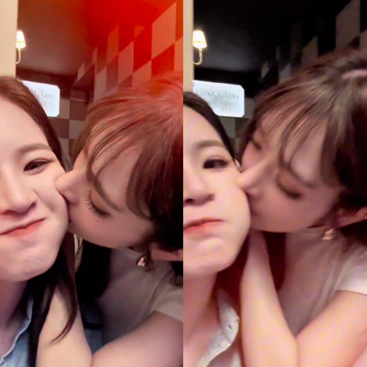 __nini98's tweet photo. The last part of P'apple's birthday greeting to Mim is too adorable. 🤏🏻 I know Mim loved her p'apple's chubby cheeks, that's why she kissed it so often. I wonder how many times. 👀

HAPPY MIM PANTHITA DAY
#มิมุคนดี26ขวบแล้วนะจ๊ะ https://t.co/nqaOopopbE