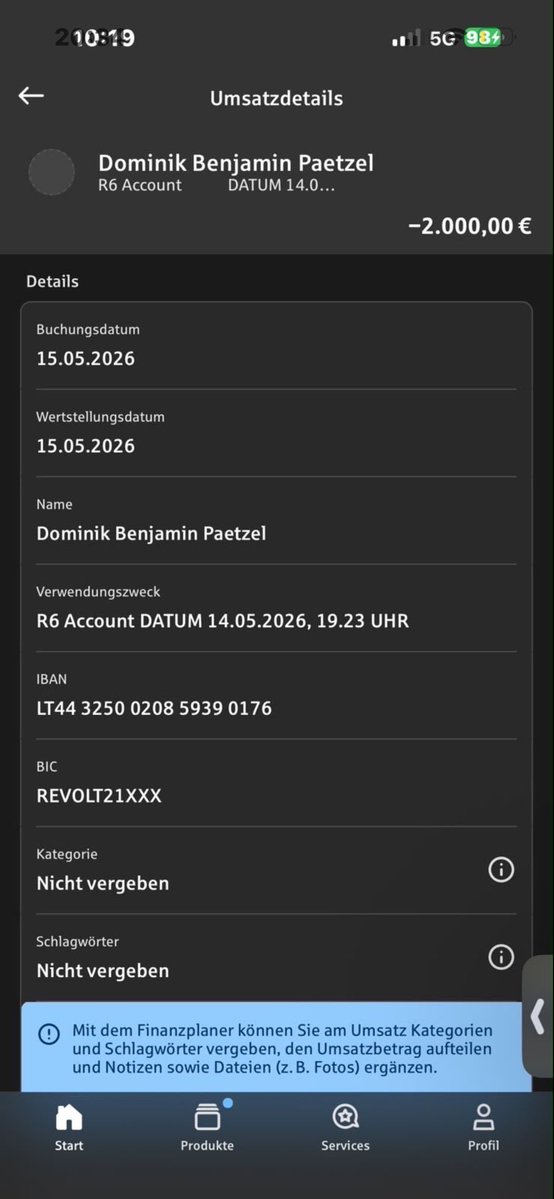 Ishvkk's tweet photo. Warning to anyone thinking about doing business with @hey_jo_ben:
A friend of mine sent him €2,000 on May 18th for a Rainbow account. To this day, he has received neither the account nor a refund. Instead, he’s been ignored for weeks. It’s now been over 45 days.
Think carefully. https://t.co/uv78ebpMCo