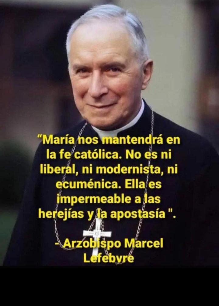 CRISTHIANJTG19's tweet photo. Todos lo predicho del monseñor Lefebvre francamente tenía toda la razón en defender la tradición al magisterio fidedigno y predicado desde hace siglos https://t.co/nyTZzl52Cs