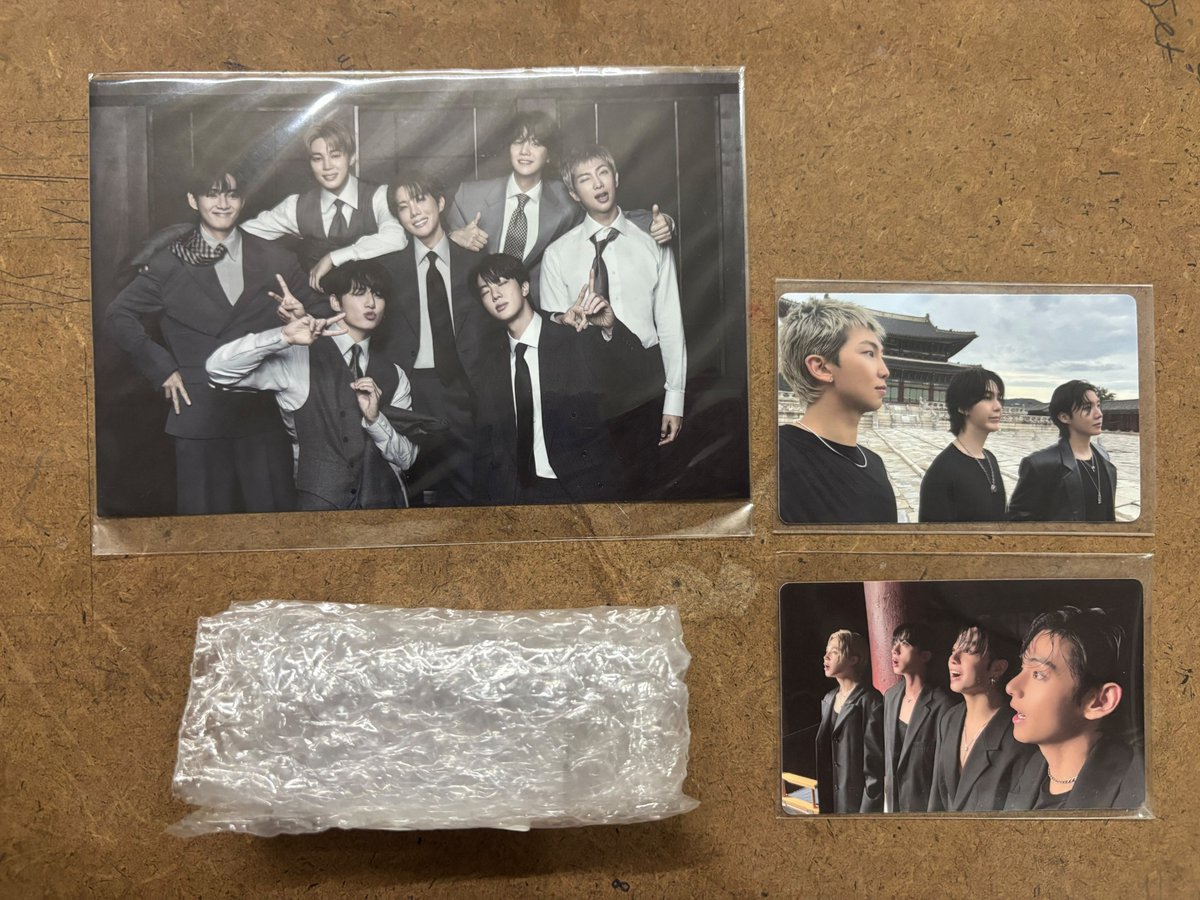 bubblattae's tweet photo. onhand ARIRANG POBS

Set B : 2350rs ✅✅
Set A : 2350rs ✅

individual members pc : 350rs each ( except JK)
Jungkook : 450rs
Taekook as set : 880rs. 

OT7 photocard + stand : 400rs

early bird pc : 580rs each
vocal line ✅✅
Rapline:✅

ARIRANG WEV : 1050rs

exclusive of DSPF ipo https://t.co/9Jzv5TC6ow