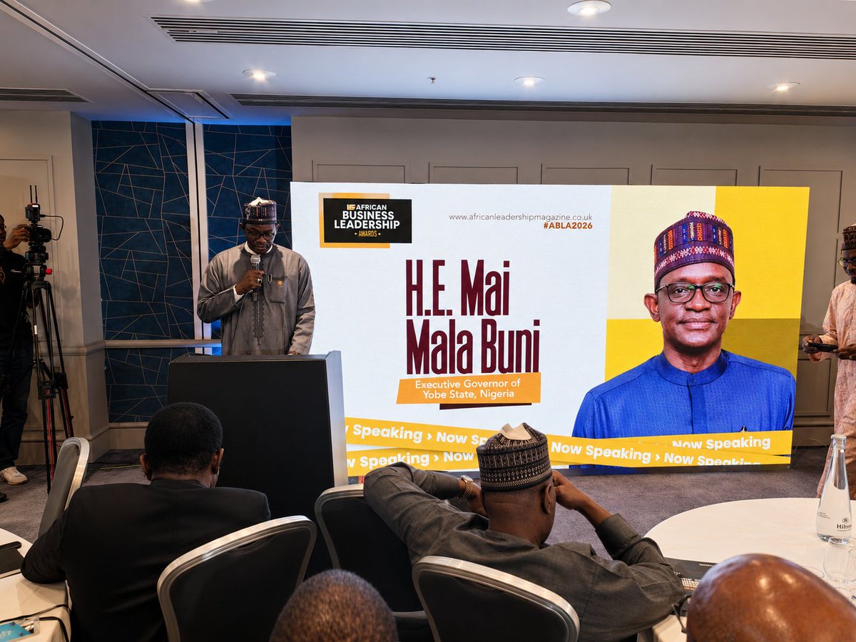 Lminkaeel's tweet photo. An award to H.E. Gov. Mai Mala Buni is an award to all of us. Congratulations to the good people of Yobe State on this well-deserved international recognition. Together, we celebrate excellence, impactful leadership, and the progress of our dear state.

#YobeState https://t.co/EyYSQbSzKA