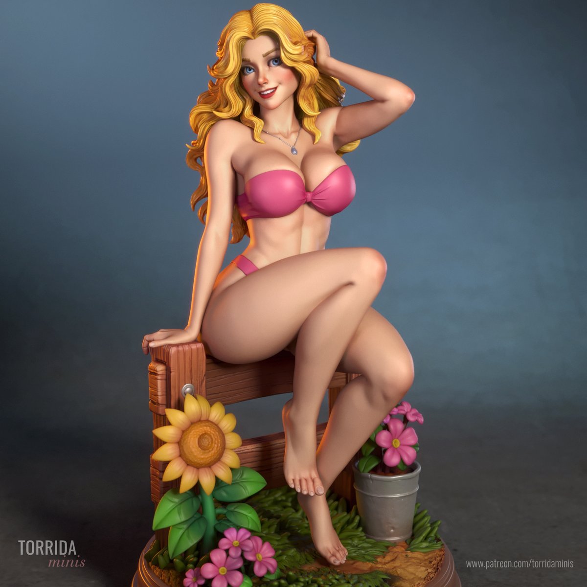 MinisTorrida's tweet photo. 3D printable Haley, from Stardew Valley, in her lingerie version. STL files available right now on my Patreon (link in bio)

#stardewvalley #3dprinting #STL https://t.co/xEXLQREln9
