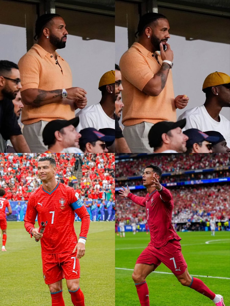 razorblade300's tweet photo. “The moment he stepped forward I knew I have won my bet because he doesn't miss. Truly the greatest player ever”—Drake on Cristiano Ronaldo https://t.co/mriJbrbA6c