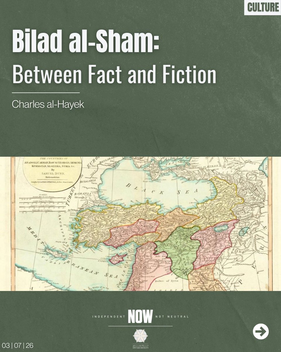 NOW_Lebanon__'s tweet photo. "Bilad al-Sham: Between Fact and Fiction" by Charles al-Hayek

Read The Full Article On Our Website:
https://t.co/xDniGQrQMU

Linktree in Bio. https://t.co/8yccNUWjV5