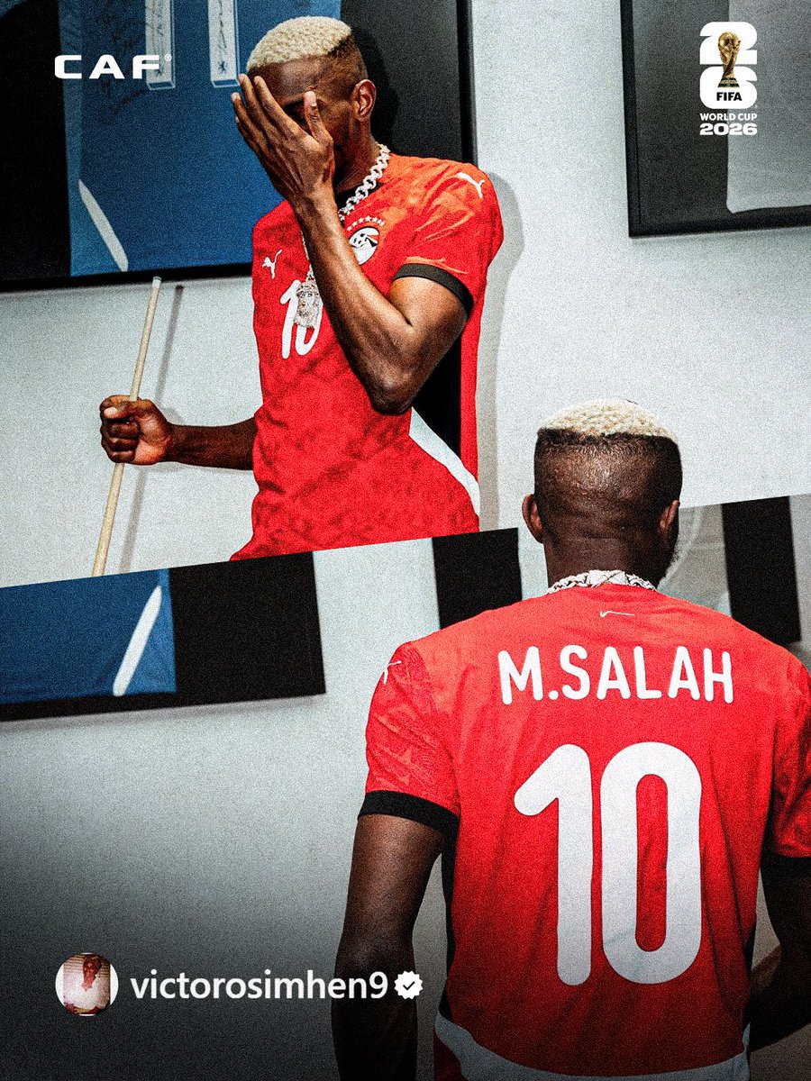 ActuFootAfrique's tweet photo. Victor Osimhen a choisi son camps pour ce soir. 🌍🇪🇬🐐 https://t.co/FYUkoHjt4v