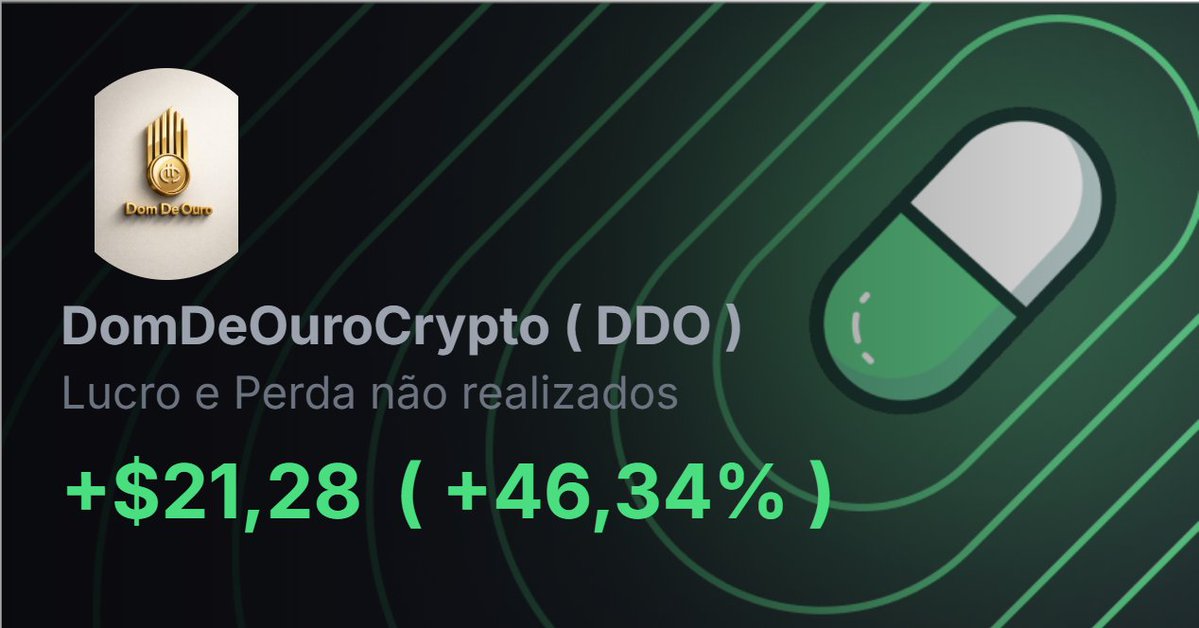 Domdeourocrypto's tweet photo. My DDO unrealized PnL: +$21,28 (+46.34%)

Check out DomDeOuroCrypto on https://t.co/bjBkCbMks0 https://t.co/TIdOXjNnFB https://t.co/E5IesRpHIT