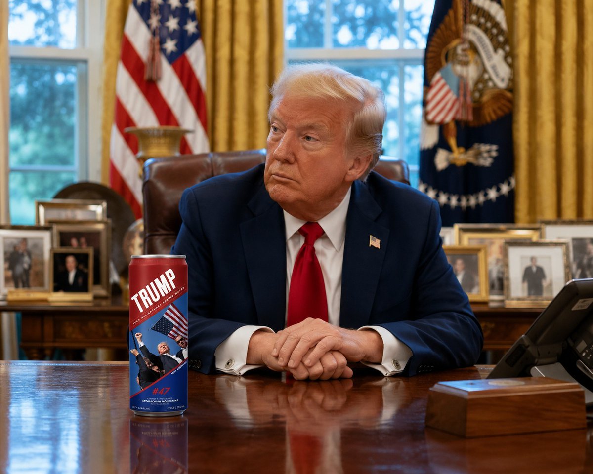 MuzioMichael's tweet photo. @seanhannity Trump loves the Aqua  Beato Trump Water https://t.co/F8MkjKcpJ4