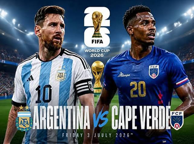 moiblaze12's tweet photo. 🇦🇷 Can the underdogs shock the world tonight?
Every World Cup writes a new story.
Today, all eyes are on Argentina as they face Cape Verde in a knockout clash. On paper, Argentina are the favorites—but World Cup history has shown that reputation alone never wins match https://t.co/2v8kO3exTb