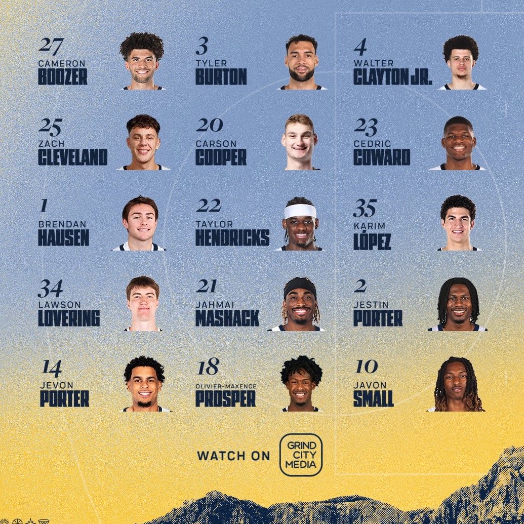Grizz_Lead's tweet photo. THE GRIZZLIES 2026 SUMMER LEAGUE ROSTER IS HERE 🔥 https://t.co/atvqNPJngv