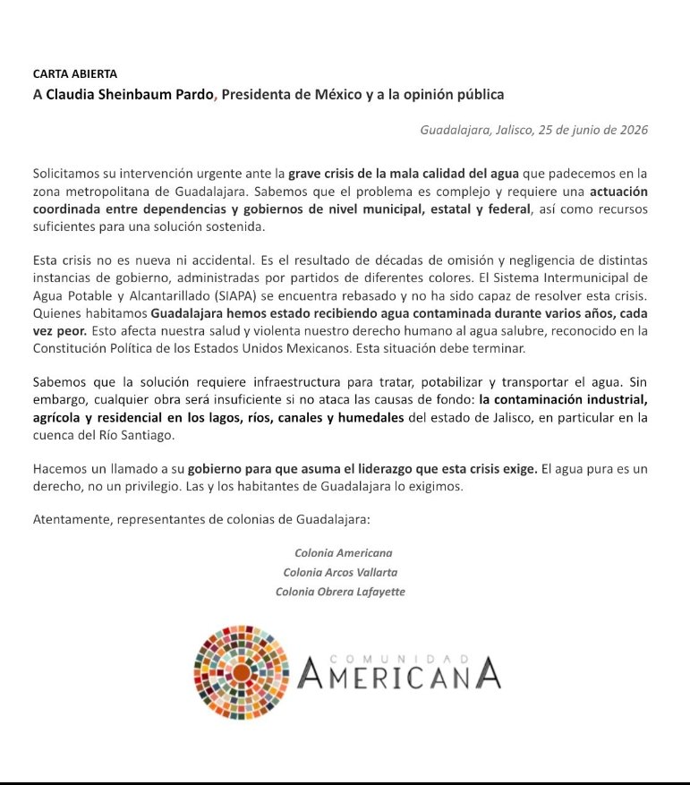 marcatextos's tweet photo. #LODICHO
Mientras habitantes de la zona metropolitana piden la intervención de la @coprisjal y de la presidente @Claudiashein para resolver la crisis de agua generada por los gobiernos de @MovCiudadanoJal, #Lemus sigue en "modo party"... https://t.co/Z8JVjmQuvC