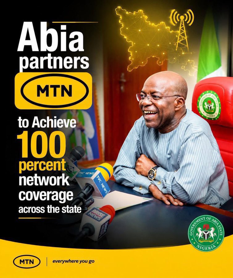IgboHistoFacts's tweet photo. BREAKING: Abia Partners MTN to Achieve 100% Network Coverage Across the State https://t.co/MHlX8jpL48