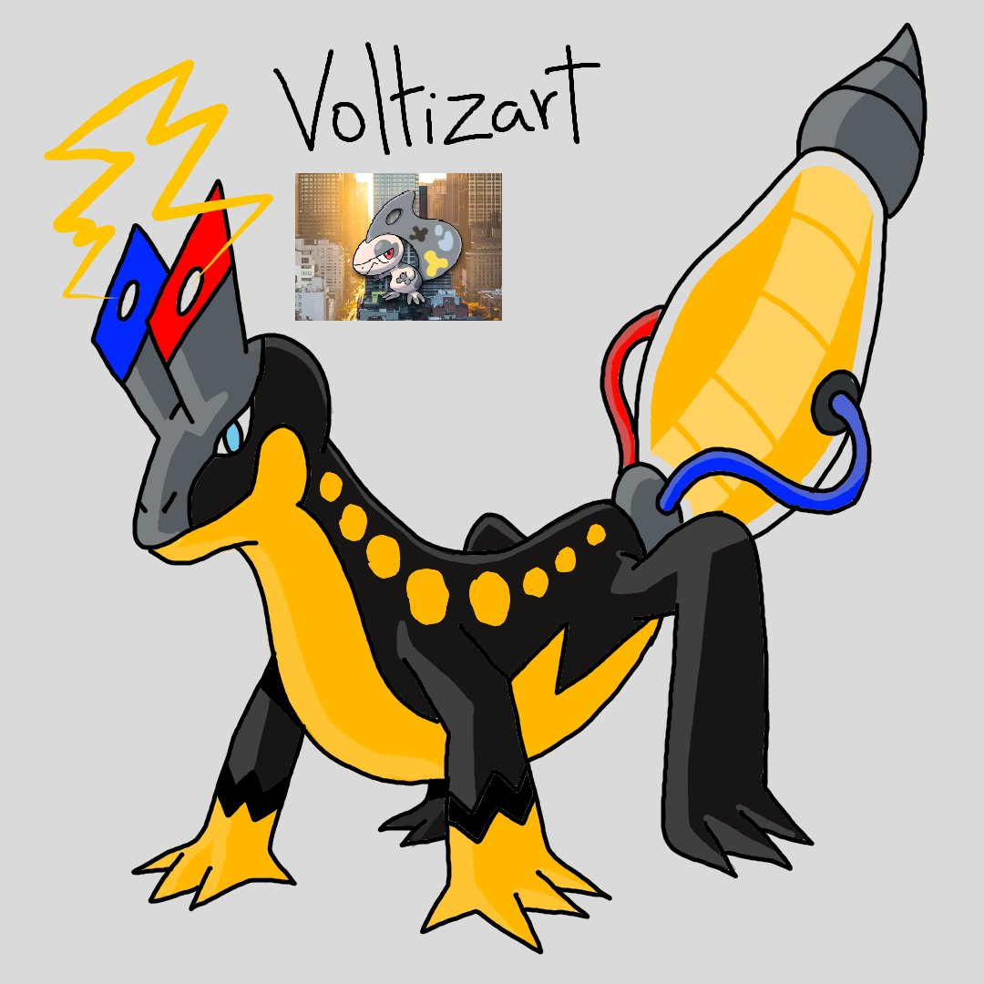 BertDraw923's tweet photo. Hey everyone, what's up? Here's my second Fakemon. it's Voltizart, the electric painter Pokémon.
This is another one of my evolutions for the contest of @PkScept #evogecko
#fakemon #fakemonart #fakepokemon #arte #dibujos #ilustración #arte_digital #artista #ilustración https://t.co/IJwp1zMl7H