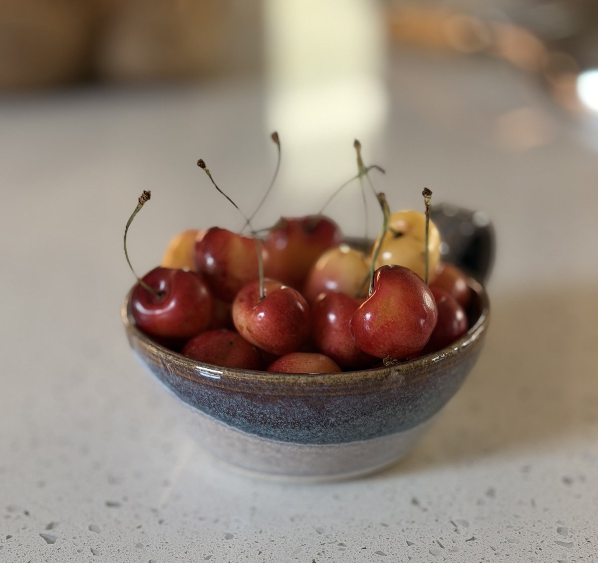 EveDestiny's tweet photo. Every July, Mother Nature bestows on me two of my favorite birthday gifts: blueberries picked from the bush and Rainier cherries. 🤤 I can barely pick the true fave…but it’s the Rainiers by a nanometer. #summertime #fruit #sweetsIeat #birthday https://t.co/VD6cPMwZfE