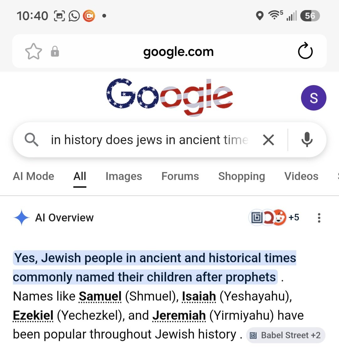 Want_Knowledge6's tweet photo. @OneSexistBigot @SophiaAgape_ @AnserBanbury @eternalbread_ The practice existed.
Jews in ancient times named their kids after prophets, before prophet Muhammad was even born.
👇 https://t.co/6KWTN20h8U