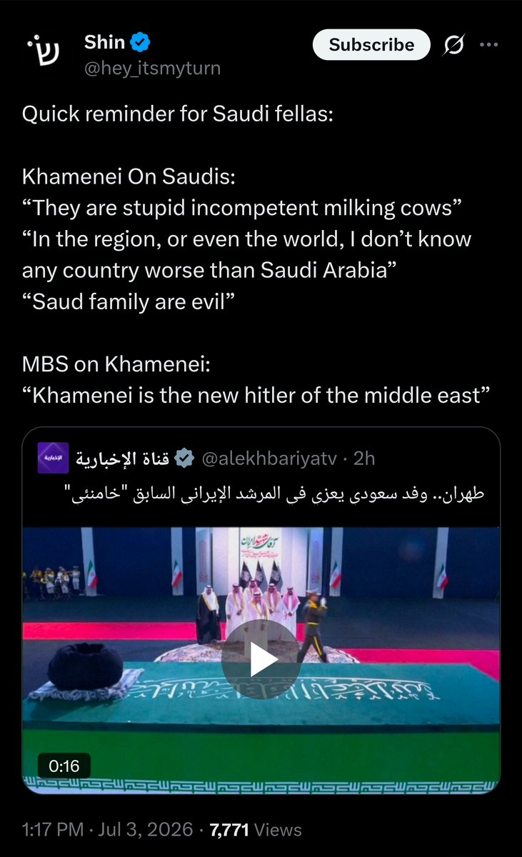 ME_Observer_'s tweet photo. Saudi delegation visits Iran

>Israelis start rolling on the floor https://t.co/KNwc1uEzbH