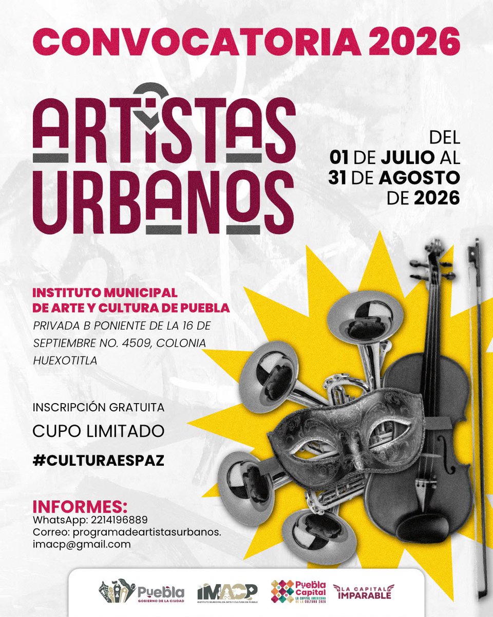 Instituto Municipal de Arte y Cultura de Puebla tweet media