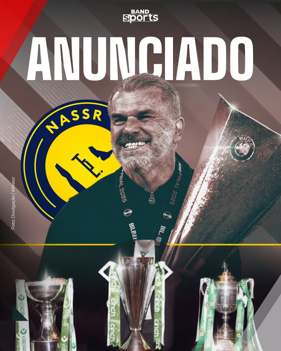 bandsports's tweet photo. NA VAGA DO MISTER 🇸🇦💛 O Al Nassr anunciou a contratação do técnico Ange Postecoglu para assumir a vaga deixada por Jorge Jesus. O contrato assinado com o ex-treinador do Nottingham Forest é de 2 temporadas. Boa contratação?
#SauditanoBandSports #AlNassr #AngePostecoglu #AlNassr #MercadoDaBola