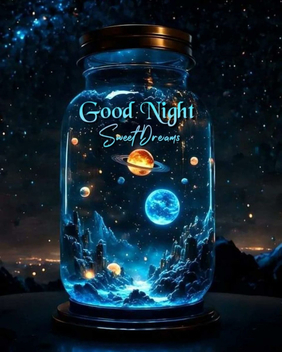 Bhaveshlivelife's tweet photo. 🌌✨ Good Night, Dreamers! 

May your dreams be as magical as this cosmic wonderland - filled with stars, planets, and endless possibilities. 

Sweet Dreams &amp; Rest Well! 🌙💫 https://t.co/Q0XmHhjBt1