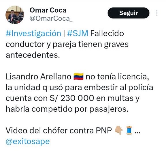 renzo_toks's tweet photo. Deberían también agregar sus antecedentes y multas https://t.co/5g968M6q3N