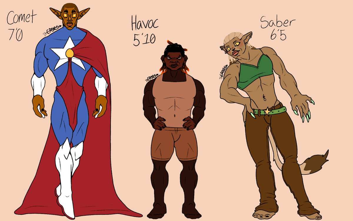 Arr0wsart's tweet photo. New height chart vs old old height chart featuring better shape language for the boys https://t.co/Un3bwUcXKz