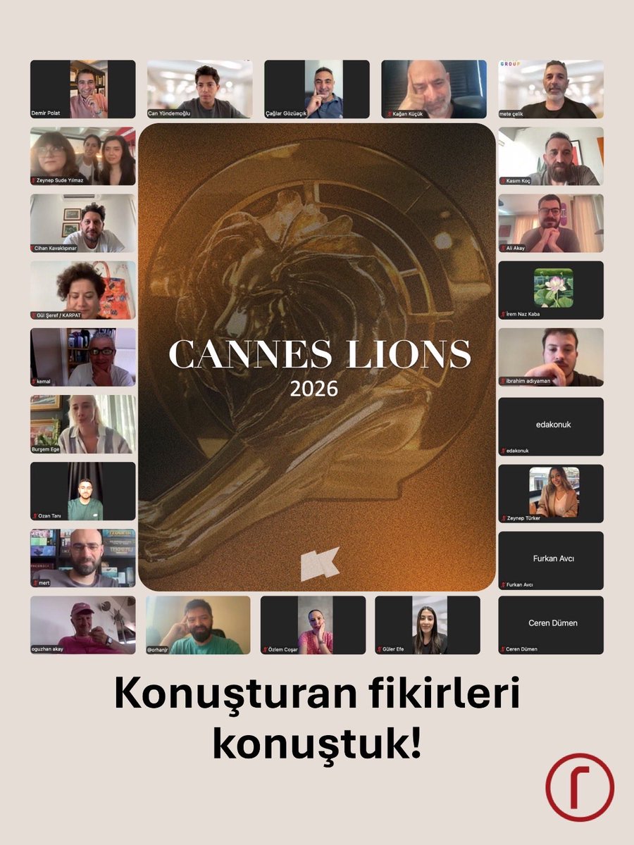 RYDTurkey's tweet photo. Konuşturan fikirleri konuştuk!
Festivalin öne çıkan işleri, dikkat çeken trendleri ve yaratıcı iletişimin geleceğine dair önemli değerlendirmeler, RYD Yönetim Kurulu Üyesi Karpat Polat'ın sunumuyla üyelerimizle buluştu.
Teşekkürler Karpat Polat.
#RYD #CannesLions2026 https://t.co/o1Vc5ZCWyt