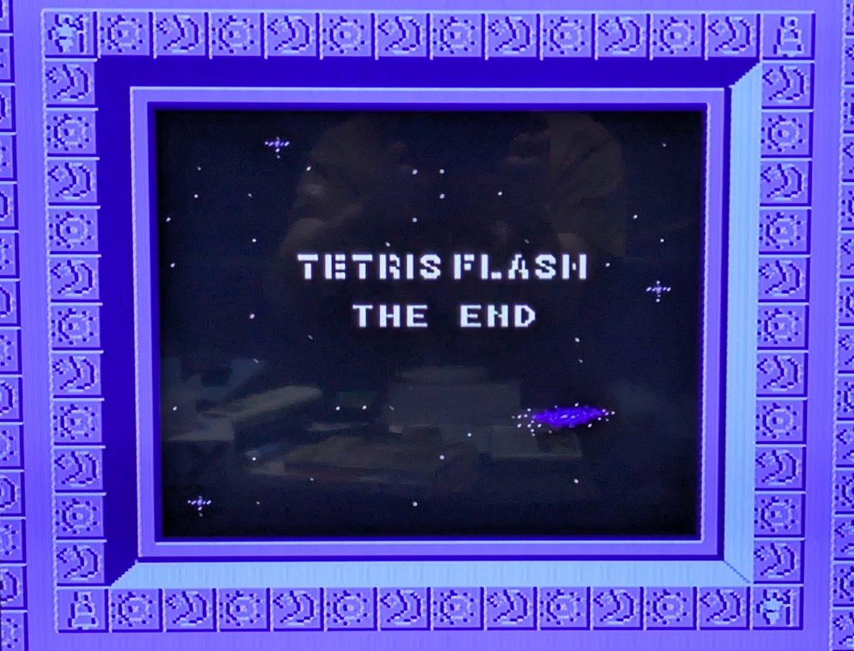 txkxoxkxt's tweet photo. ファミコン版のテトリスフラッシュもクリアした。スーファミ版と同じで80面までだった。スーファミ版はコンテニューが31面以降は5の倍数面からしかできないが、ファミコン版は毎面コンテニューできるので幾分楽だったぜマイメン https://t.co/zoiPljrsr5
