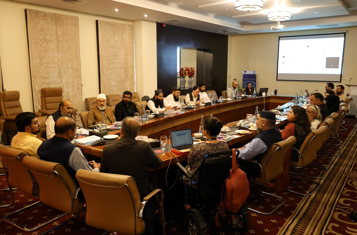 IRCRA3's tweet photo. International Research Council for Religious Affairs - IRCRA proudly participated in the National Consultation on Strengthening Faith-Based Actors for Prevention of Violent Extremism in Digital Spaces, organized by UNDP Pakistan under its PLEDGE Project in Islamabad. https://t.co/Wxgua2BUfo