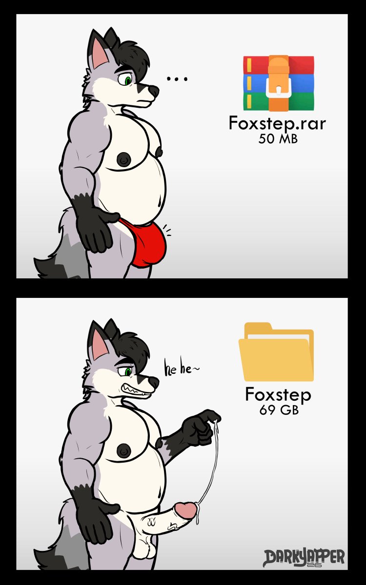 darksideyapper's tweet photo. Unzipping the package 

#FurryArt #FurryArtist #FurryFandom #Nsfw #yiff #digitalart https://t.co/kYTwE1bSRz