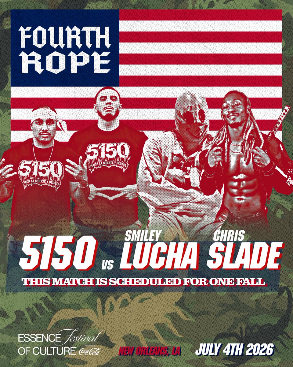 WESTSIDEGUNN's tweet photo. HEELS HAVE EYES 12 LIVE at @essencefest 

1pm EARLY SHOW 

WERE LITERALLY ONE DAY FROM THE @4thrope TAKOVER OF NEW ORLEANS, I HEARD THE CULTURE ALREADY READY 🔥🔥🔥🤘🏽🔥🔥🔥

5150 @sliceboogie @dannylimelight vs @smiley_lucha @chris_slade25 🔥🔥🔥🔥🔥🔥🔥 IS GONNA BE KRAAAAZY!!!!!!! SOMETHINGS U JUST DONT EVEN HAVE TO EXPLAIN 🤷🏽‍♂️ CANT WAIT TO WATCH THIS 

TICKETS https://t.co/62qN3u2MOA

#HEELSHAVEEYES #4THROPE #ESSENCEFEST #CULTURE #NEWORLEANS