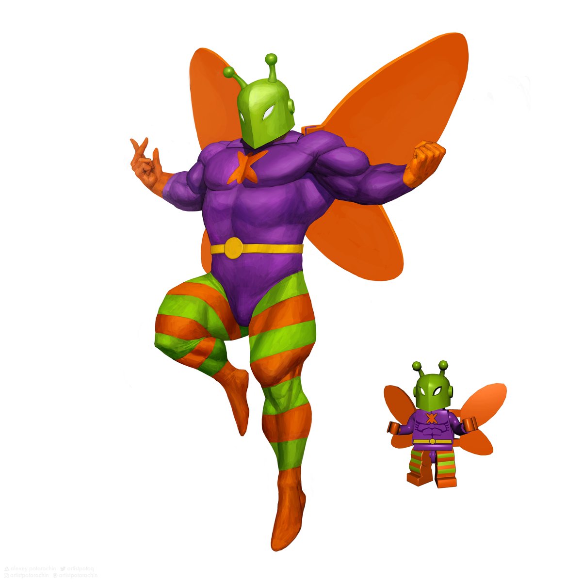 artistpotoq's tweet photo. Killer Moth from Lego Batman: the Videogame 2008

This guy turned out to be the fastest and easiest, maybe because he has no face https://t.co/Q9n1Kk2ZLx
