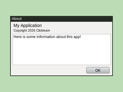 Clickteam's tweet photo. Check out these dialog boxes supported on Haxe's Linux and HTML5(WebGL) targets with platform agnostic appearances. They are displayed inside of the application window, but are not scaled with its content, so they'll remain at a consistent size while being displayed on top of the application graphics. Haxe doesn't have a menu bar, dialogs will be accessible via a shortcut set inside of Fusion's Application menu editor.

#MadeWithFusion #Indiedev #CF25