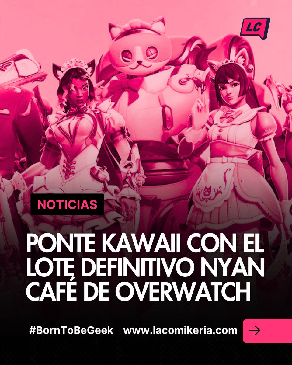 LaComikeria's tweet photo. #GAMING 🐱 El Lote Definitivo Nyan Café llega para inundar #Overwatch de ternura, colores pastel y una dosis extrema de energía kawaii que no pasará desapercibida

#BornToBeGeek 

🎀 Descúbrelo  https://t.co/sotE3CG4cn https://t.co/HzLljpg7mC