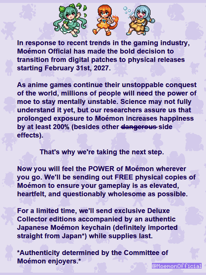 Moemon HQ tweet media
