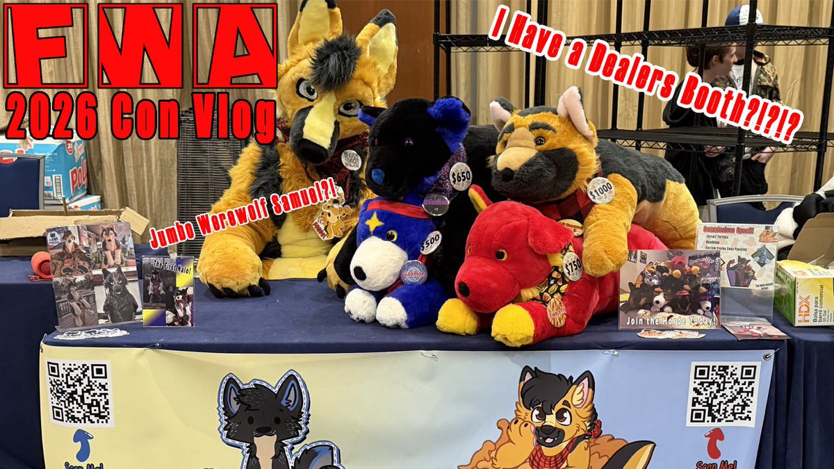 HipsterDawg's tweet photo. Oh snap! Another con vlog finally posted! I’m getting better at getting these things edited and posted… not really… 😅
#Furry #FWA2026 #ConVlog
https://t.co/7qMUqmjJDN https://t.co/soLy2u1uv6