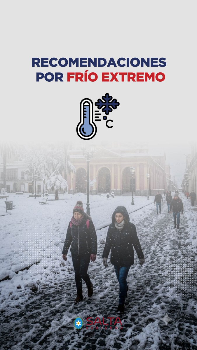 DefCivilSalta's tweet photo. Recomendaciones ante las bajas temperaturas https://t.co/9kGDgTZ3Su