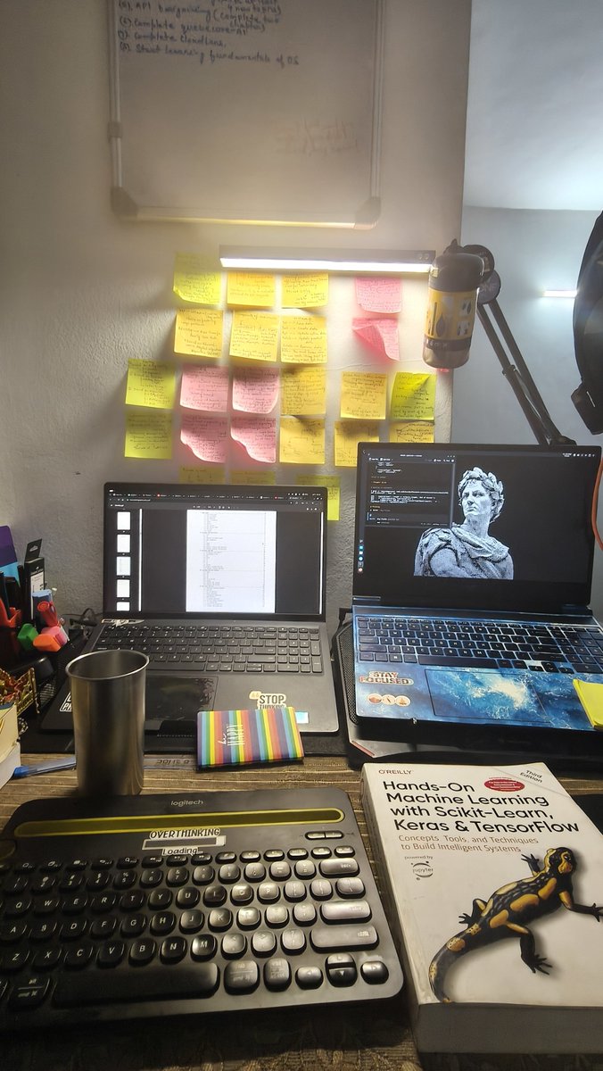 omkarP_bit's tweet photo. The setup looks productive, but I still find it difficult to solve new LeetCode problems. https://t.co/37oUnf1Isf