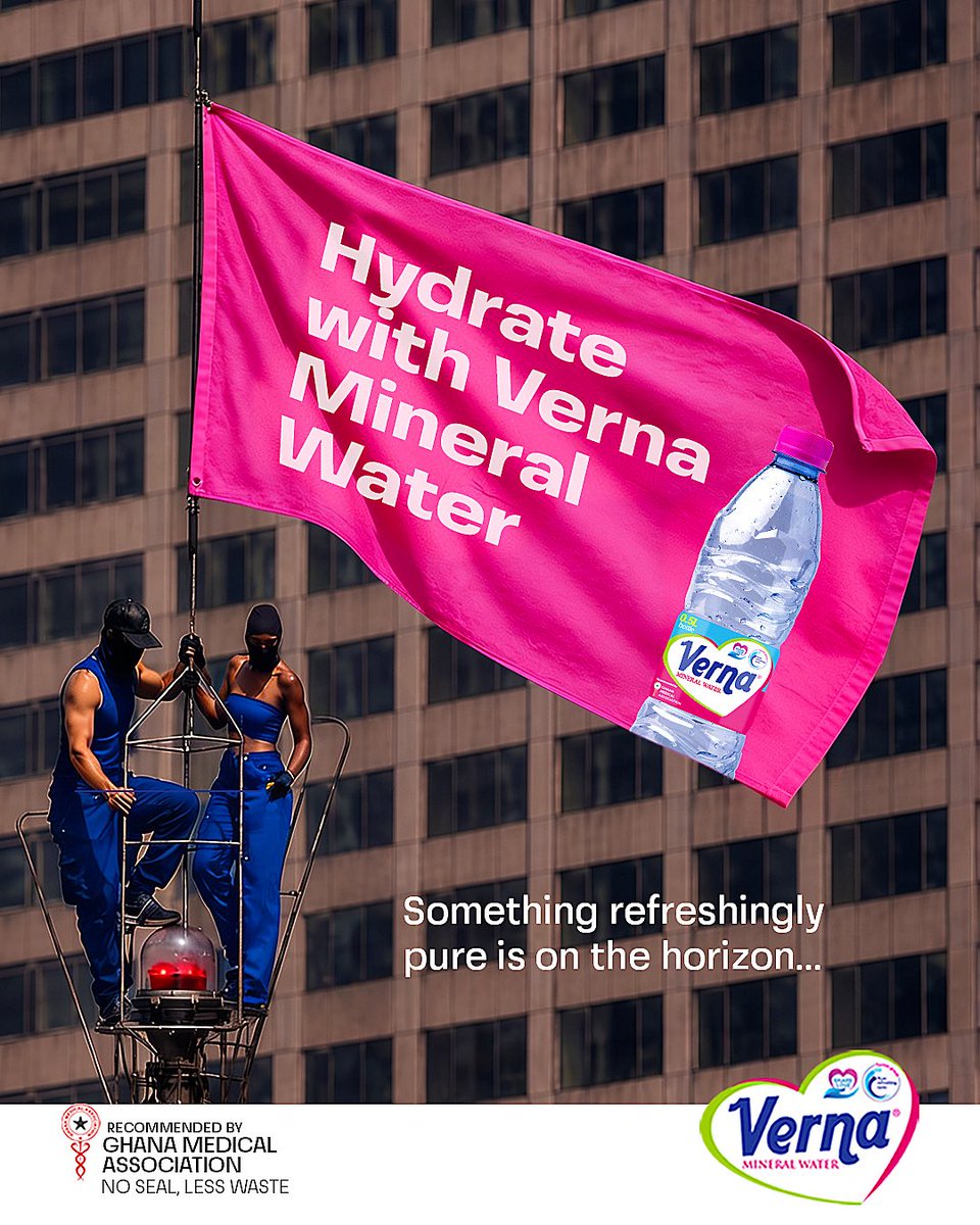 verna_water's tweet photo. Breaking News… Share Love | Drink Verna, Feel Younger, Feel Vibrant 
#KeepHydratingWithVerna 

Verna Mineral Water Recommended by Ghana Medical Association

#VernaMineralWater
#BestWaterInGhana
#TwelliumGhana
#2026WorldCup https://t.co/y2VGZ1x6bd