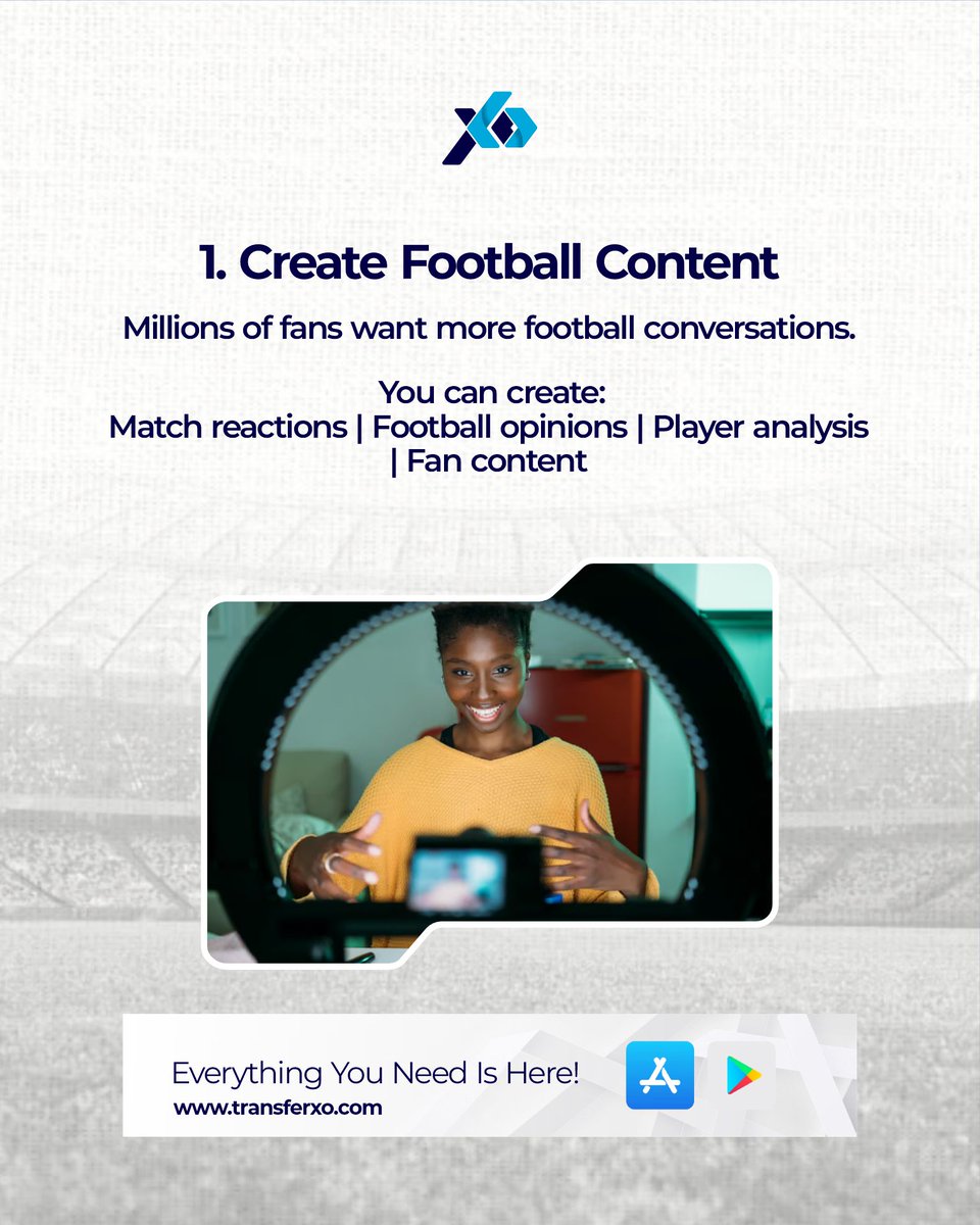 TransferXO_'s tweet photo. The World Cup is more than 90 minutes on the pitch. ⚽🌍

While millions are watching the games, creators, freelancers, and entrepreneurs are finding ways to build opportunities around the excitement.

From football content and digital products to marketing services and online businesses, major events create new ways to earn.

Swipe through to discover ideas you can explore during the tournament.

Remember:
💡 Opportunities are everywhere.
🌍 Global events create global possibilities.
🚀 The key is knowing how to take action.

#TransferXO #WorldCup #Entrepreneurship #CreatorEconomy #FreelancerLife