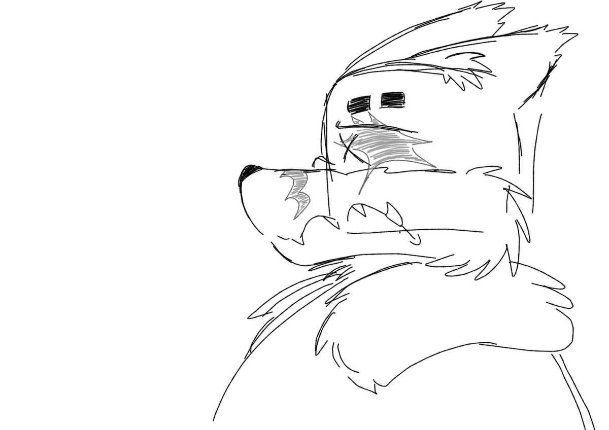 _cornonthecobs's tweet photo. I do have this sketch of Wulf! It's not that good, but I still like it! https://t.co/pCRhGDjuzY