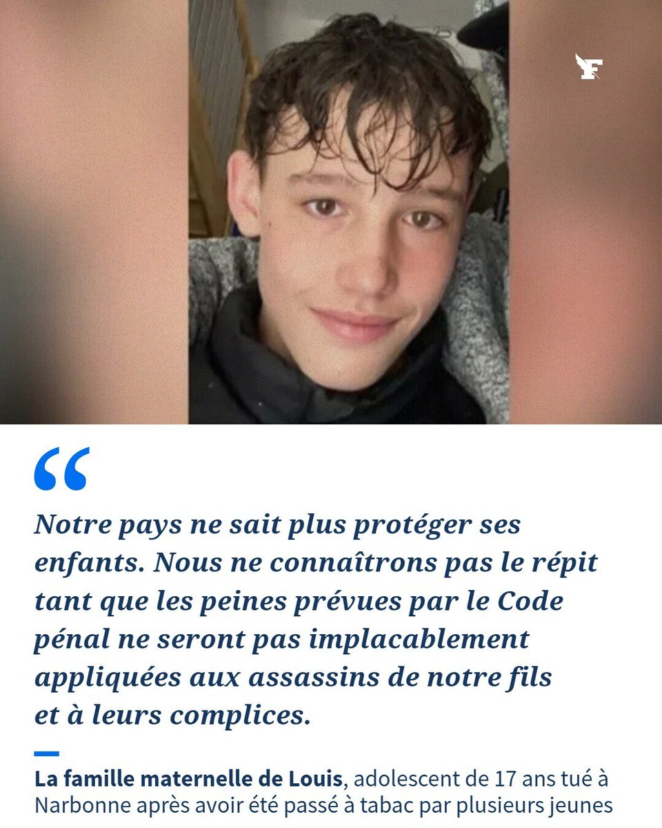 Le_Figaro's tweet photo. Dans un communiqué relayé vendredi par son avocat, la famille affirme que les cinq suspects mis en examen «ne méritent aucune excuse, y compris de minorité». →https://t.co/XA4EStG17x https://t.co/xhnQN0ie03