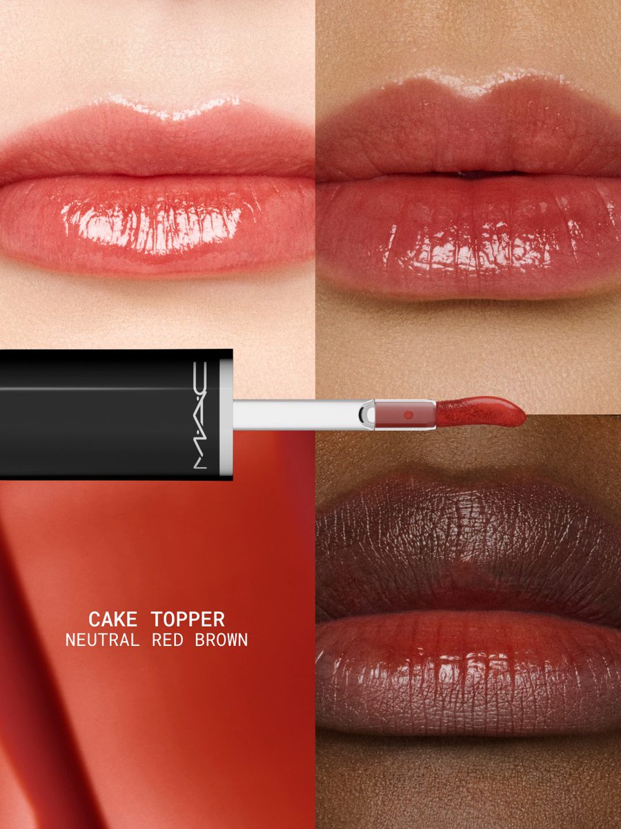 MACcosmetics's tweet photo. Juicy shine. Visibly plumper-looking lips. No stickiness.

Swipe on our new MAC Lustreglass StainGlass Lip Tint for 12HR stained glass color. More shades available online.

Available now in select regions. Launching in US + Canada on 8.2.2026.
#MACLustreglass https://t.co/OK0ukRx11y