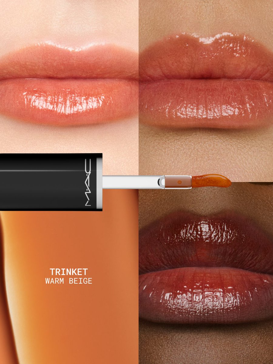 MACcosmetics's tweet photo. Juicy shine. Visibly plumper-looking lips. No stickiness.

Swipe on our new MAC Lustreglass StainGlass Lip Tint for 12HR stained glass color. More shades available online.

Available now in select regions. Launching in US + Canada on 8.2.2026.
#MACLustreglass https://t.co/OK0ukRx11y