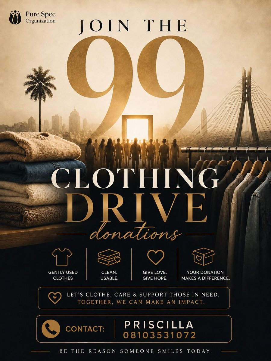 ThePureSpec's tweet photo. LAGOS, ARE YOU READY?🔥

99 seats filled. Countless lives still waiting.

In just 30 days, we step into the city of Lagos carrying one message, one mission, and one passion: to see hearts transformed by the Gospel of Jesus Christ. https://t.co/aKTQxRLmCG