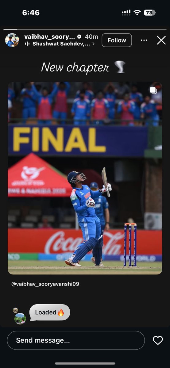 AnkanKar's tweet photo. Is Vaibhav’s Debut Confirmed?
Yes - if you go with this Story.
No- If you have seen Practice & PC.
PS - Sooryavanshi doesn’t operate his Social accounts! #ENGvsIND #TeamIndia https://t.co/oc4KY7rybn