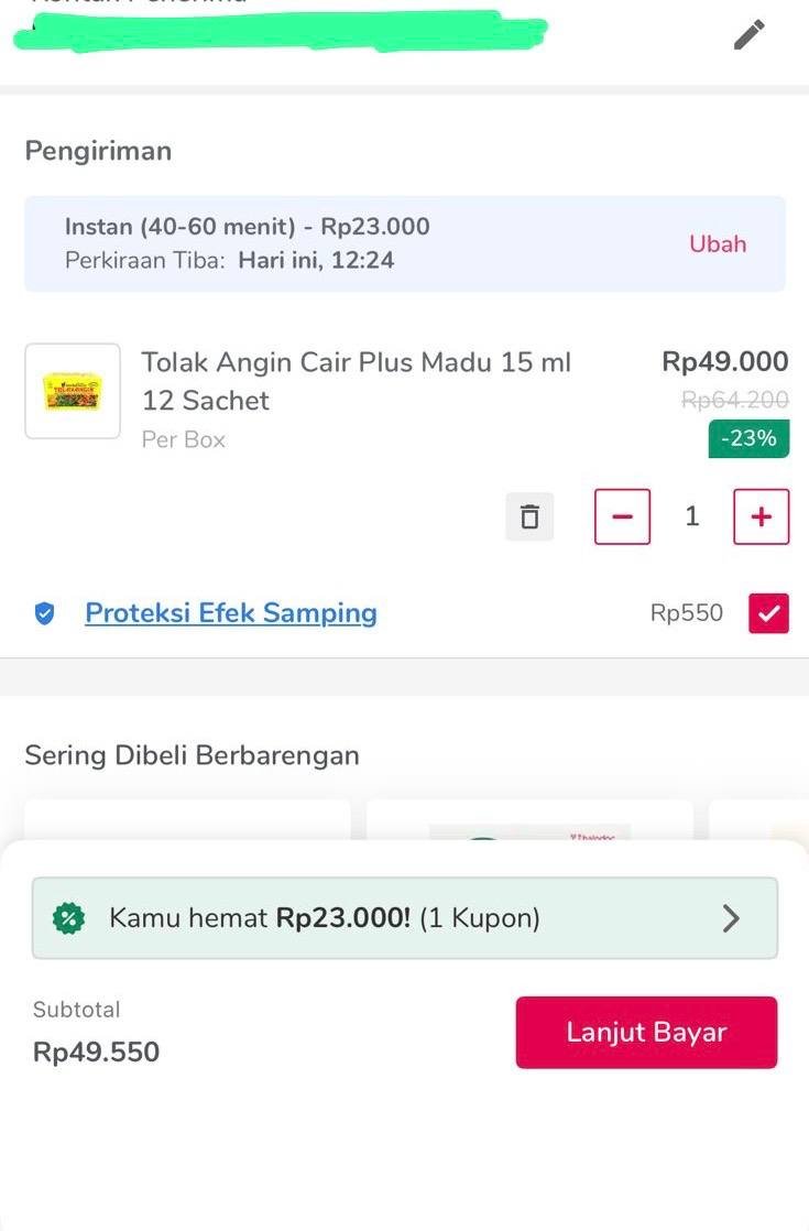 berptrr's tweet photo. Kaget parah pas nyari tolak angin sebox isi 12 di halodoc harganya miring bgt, iseng cek aplikasi ijo turns out disini terhemat. https://t.co/tx3tr7YAj7