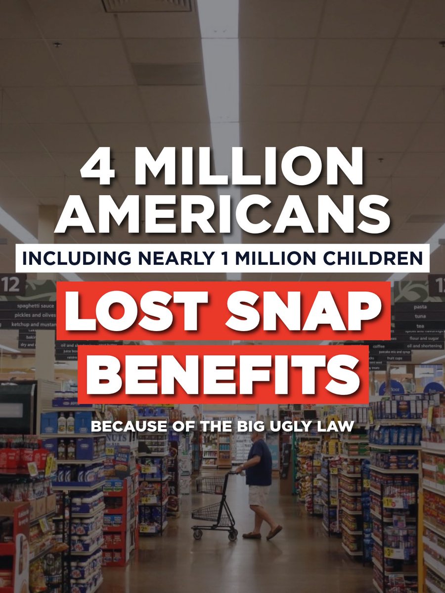 HouseDemocrats's tweet photo. CHILDREN are going HUNGRY because of Republicans' Big Ugly Law. This is Trump's America. https://t.co/OOrfOzYK9W