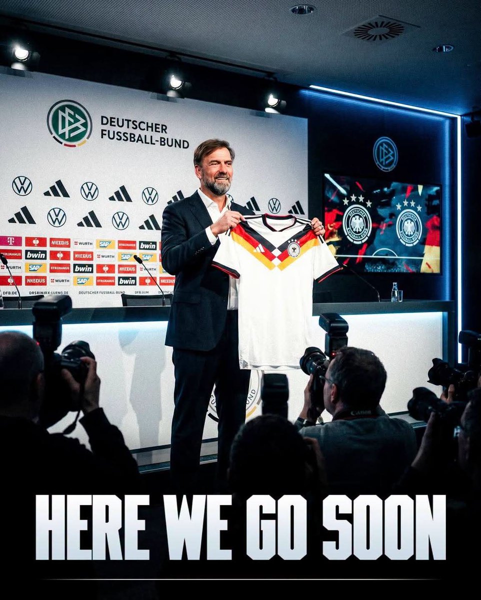 Firas_FCBAYERN's tweet photo. احلى Here We Go بالتاريخ الالماني
رسميا يورغن كلوب مدربا للمنتخب الالماني 🇩🇪 https://t.co/LSdXE0J2TR