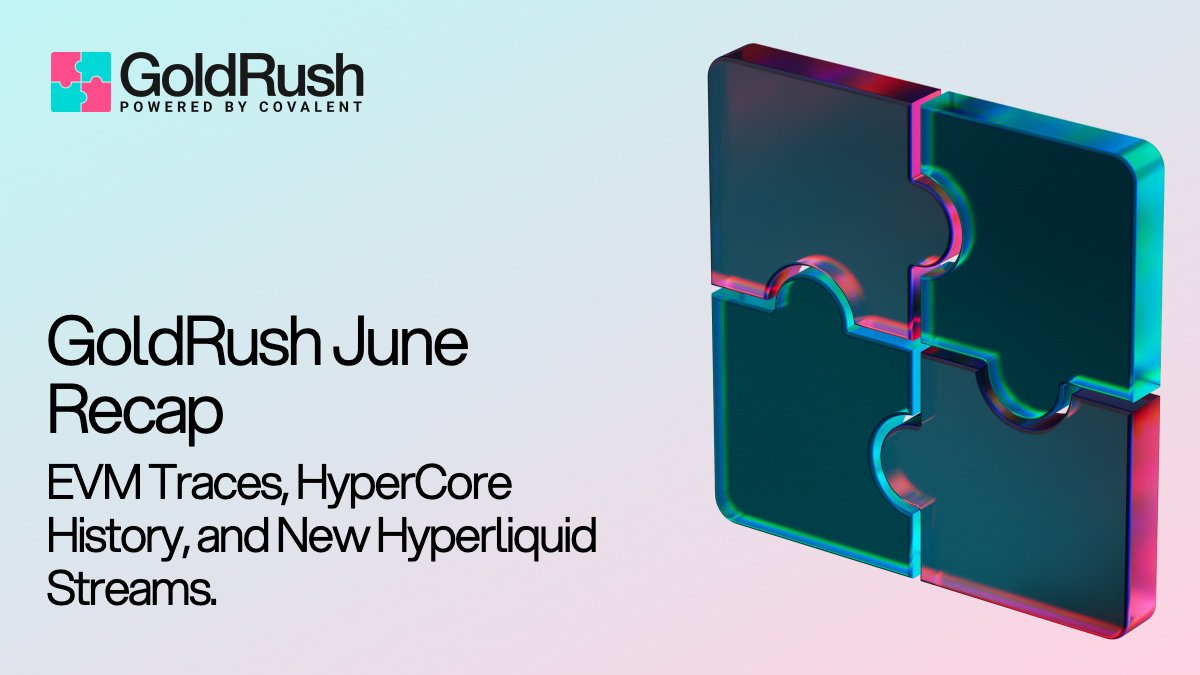 goldrushdev's tweet photo. GoldRush June recap: 3 launches across EVM traces, HyperCore and more

Full breakdown below 🧵 https://t.co/RzByWsLBww