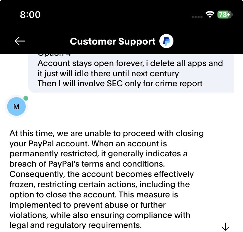 LBolanca's tweet photo. @PayPal no wonder that you are loosing customers and market share - obviously your smart terms and conditions do not know the situation that a person moves to a different country and cannot provide the required docs. Support - not existing! 3 years in circles! https://t.co/c5FFn0Jn7x