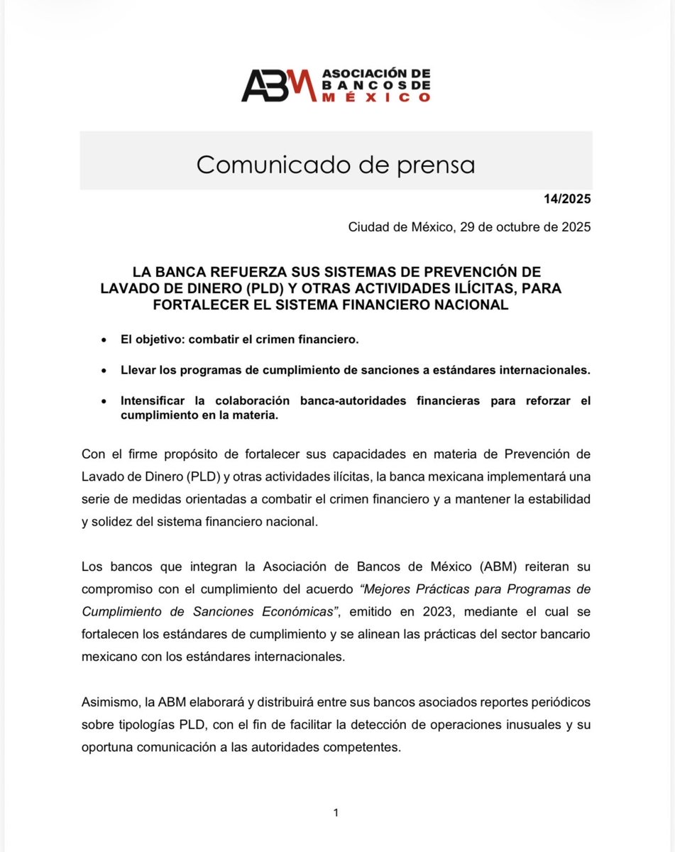 LuisPadronV's tweet photo. 🔴 #AlertaFiscal | El efectivo está bajo una vigilancia cada vez mayor.

A partir del 1 de julio de 2026, los bancos deben identificar a quienes realicen depósitos o retiros en efectivo de $140,000 o más, como parte del fortalecimiento de las medidas de prevención de lavado de dinero.

No se trata de un nuevo impuesto ni de una facultad adicional del SAT. Se trata de un cambio que confirma una tendencia: cada vez existe mayor trazabilidad y control sobre las operaciones financieras.

#LaVozdelFiscalista